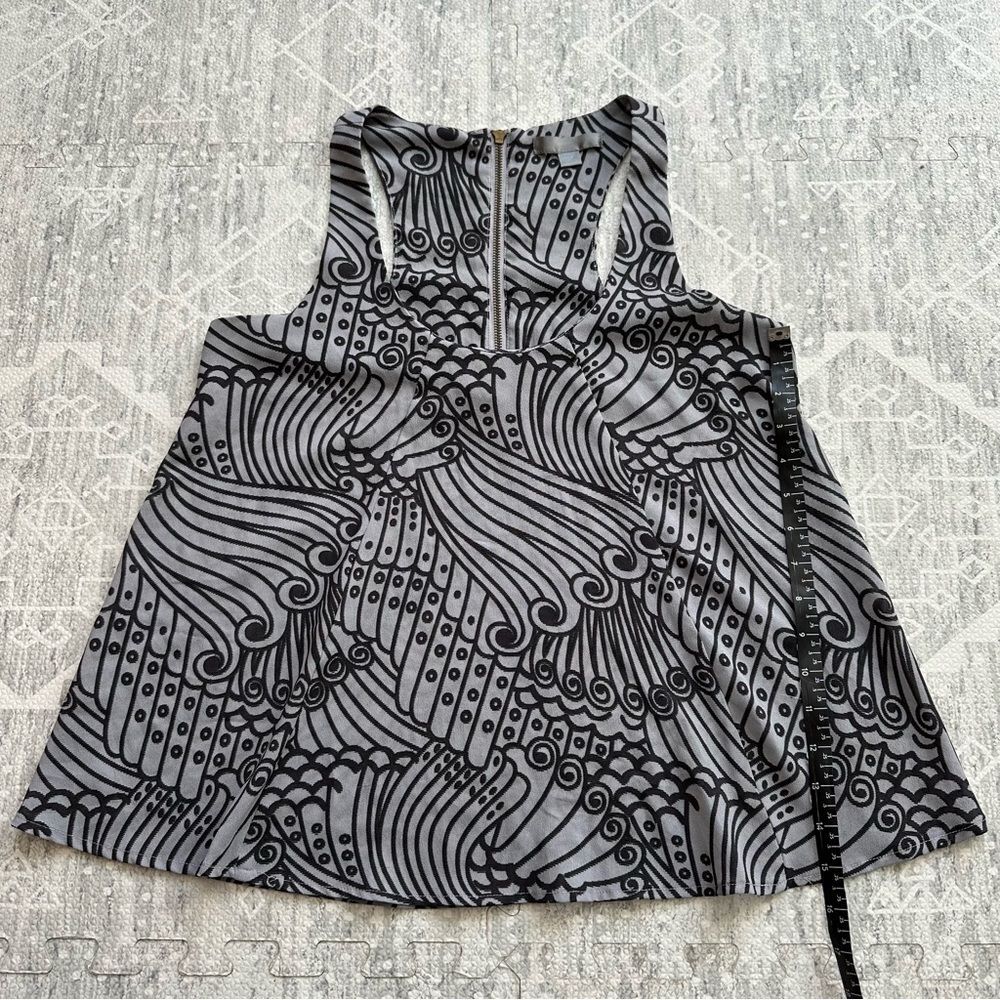 Forever 21 Beachy Wave Flowy Boho Tank Top Blouse with Zipper Back Size XS - Picture 5 of 11